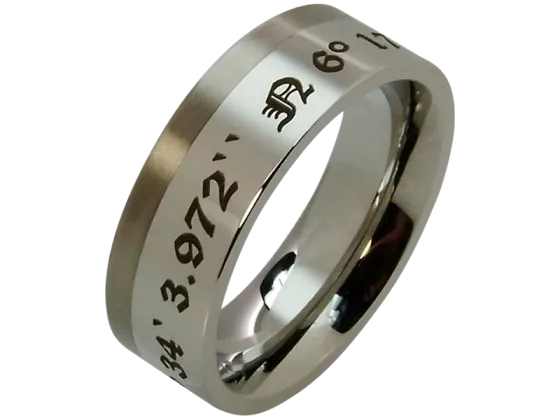 Liesel - a single ring (stainless steel & titanium)